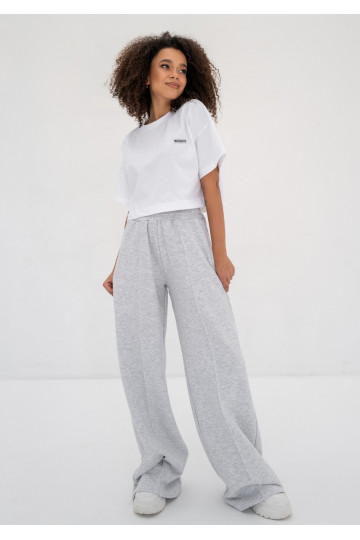 Costa - Light melange wide sweatpants 2