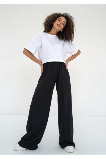 Costa - Black wide sweatpants