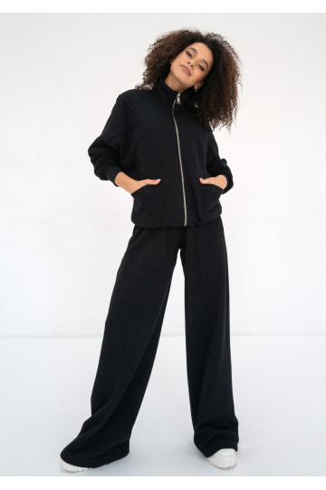 Costa - Black wide sweatpants 2