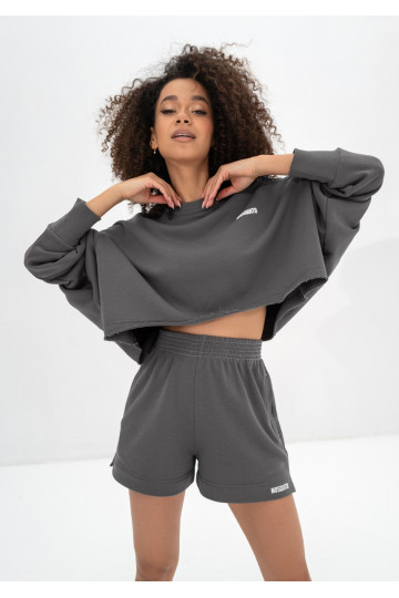 Bane - Dark stone grey shorts 2