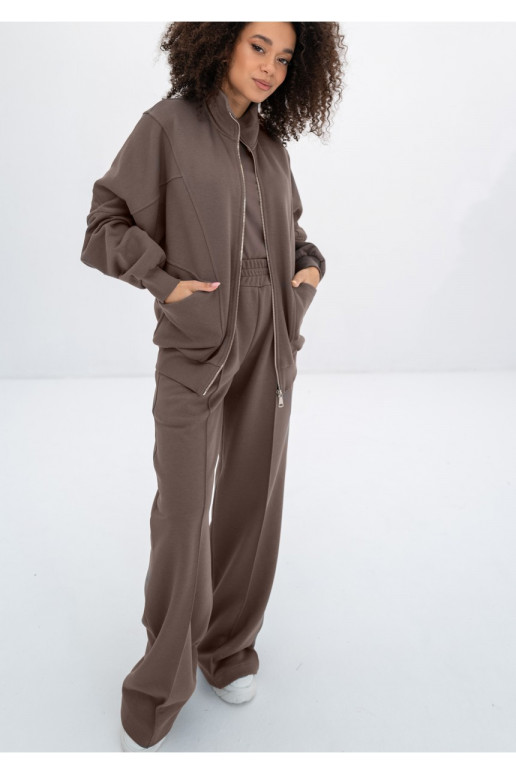 Costa - Savannah tan brown wide sweatpants