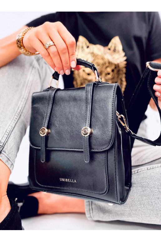 Elegant handbag   ROUND black