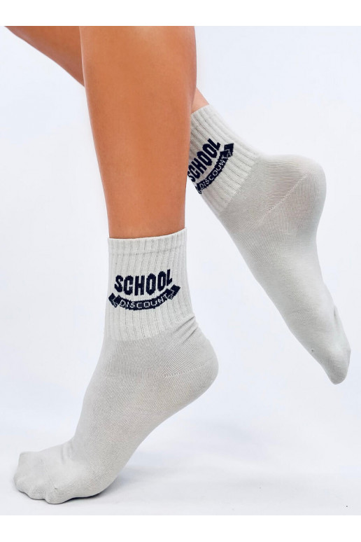 Długie Socks  SCHOOL Gray