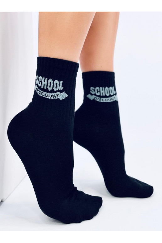 Długie Socks  SCHOOL black