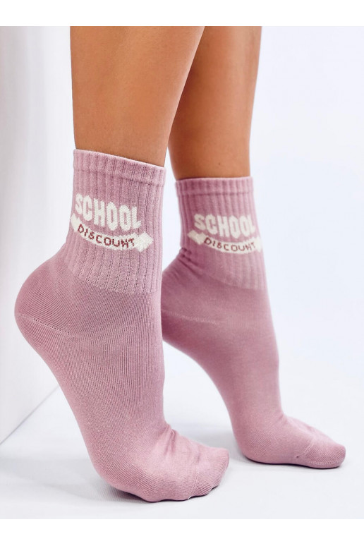 Długie Socks  SCHOOL pink