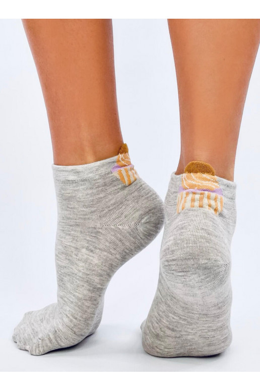 Socks   z babeczką CUPCAKE Gray