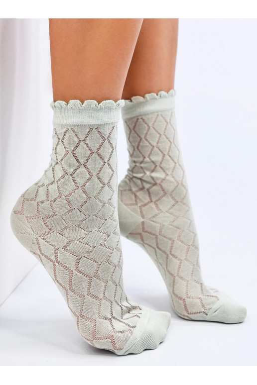with elements of openwork Socks  GLADD mint colors