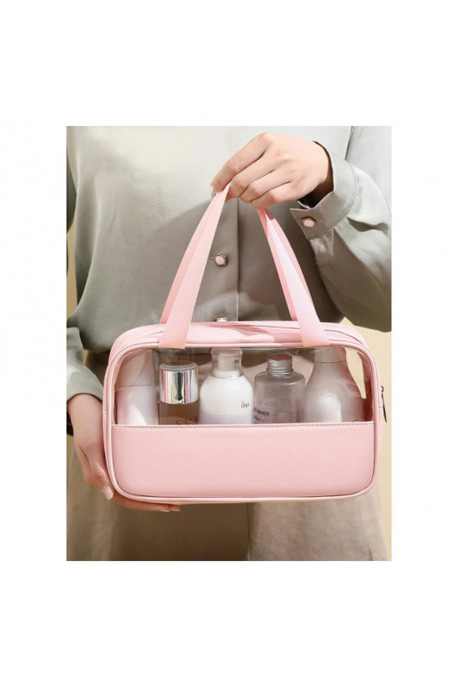 Folding cosmetics bag  size M  pink KS89