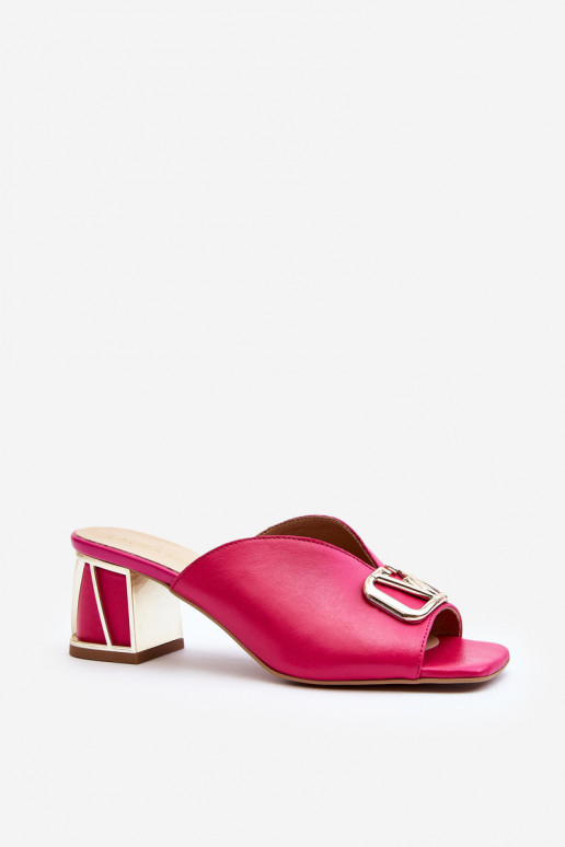 Elegant Women's Heeled Sandals Laura Messi 2771 Fuchsia