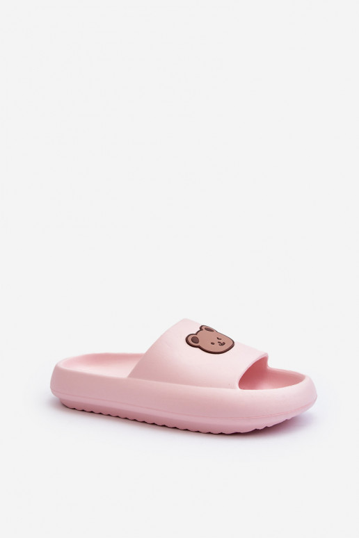 Light Women's Foam Flip-Flops With Teddy Bear Pink Lia