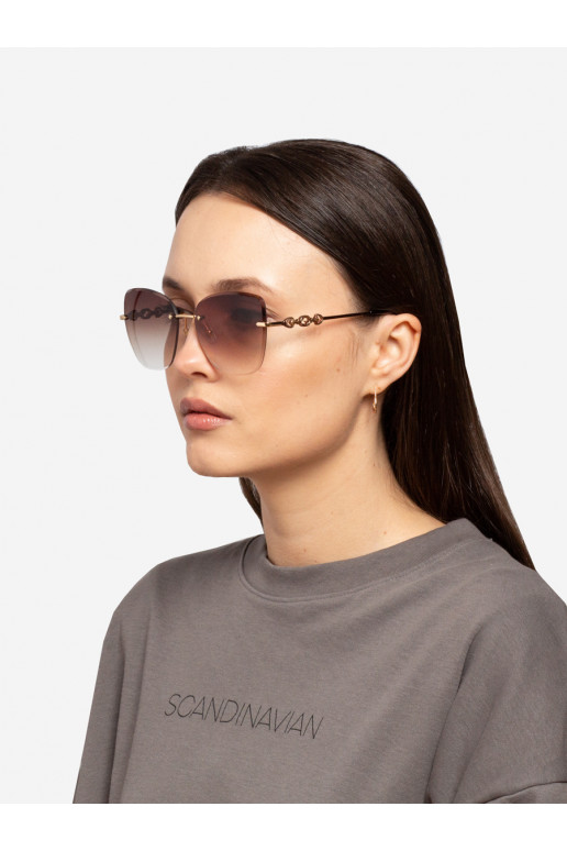 Elegant style Sunglasses Brown color