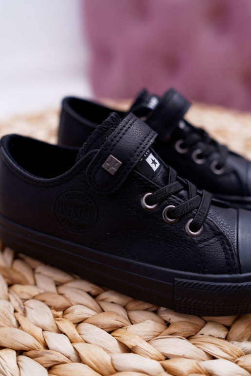 Kids Leather Sneakers BIG STAR EE374034 Black Kids Leather Sneakers BIG STAR EE374034 Black