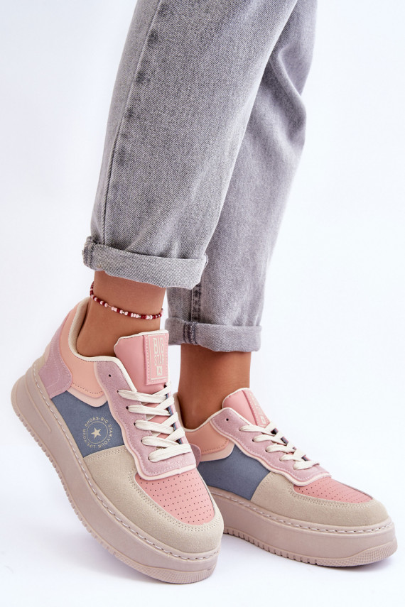 Women's Sports Shoes Big Star MM274233 Pink-Beige