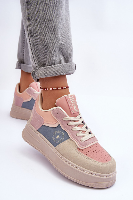 Women's Sports Shoes Big Star MM274233 Pink-Beige Women's Sports Shoes Big Star MM274233 Pink-Beige