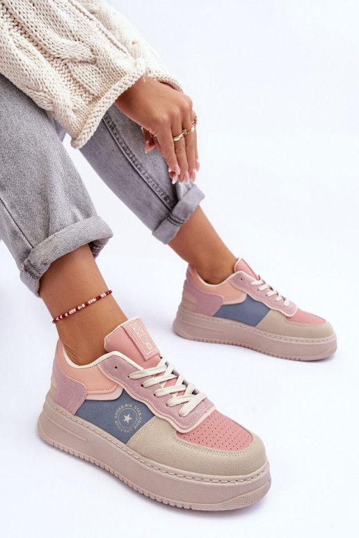 Women's Sports Shoes Big Star MM274233 Pink-Beige Women's Sports Shoes Big Star MM274233 Pink-Beige