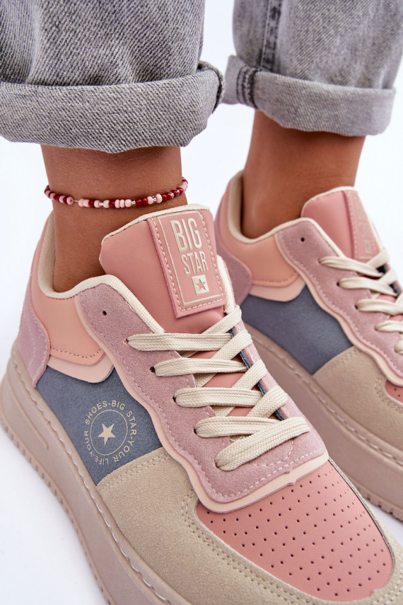 Women's Sports Shoes Big Star MM274233 Pink-Beige