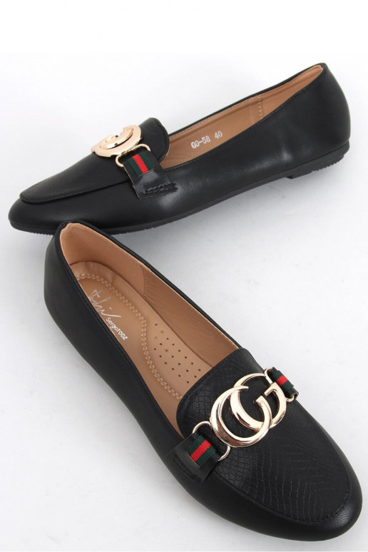 Juodos spalvos mokasinai Inello