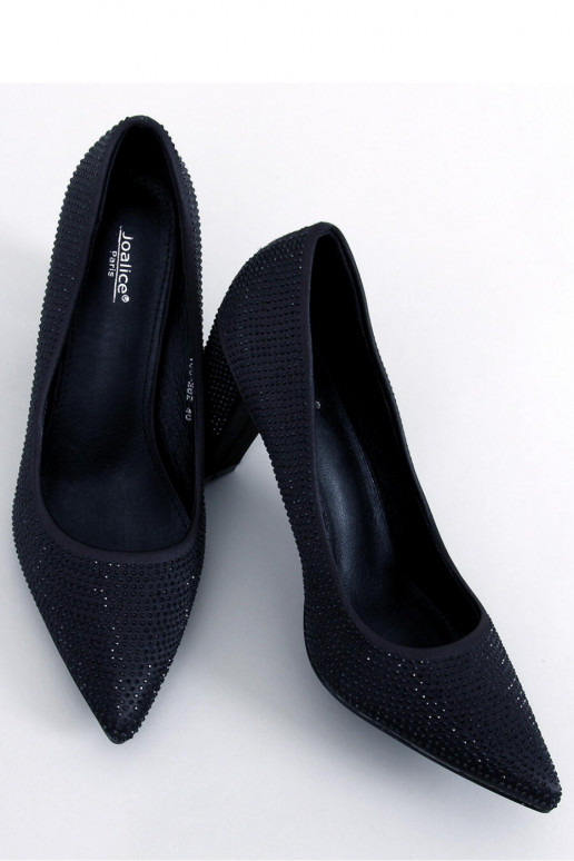 Juodos spalvos plačiakulniai bateliai