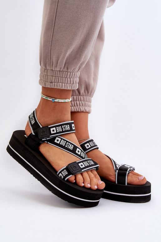Women's Platform Sandals Big Star NN274A525 Black