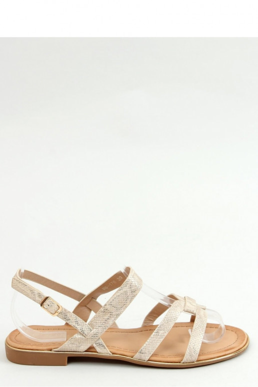 Sandalai su gyvatės odos imitacija iš...