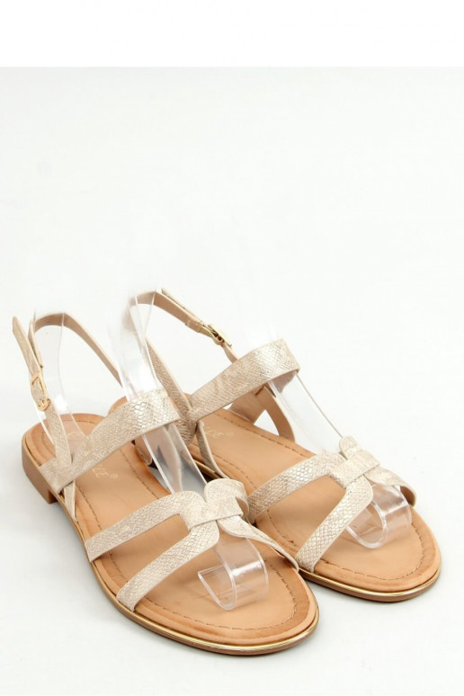 Sandalai su gyvatės odos imitacija iš...