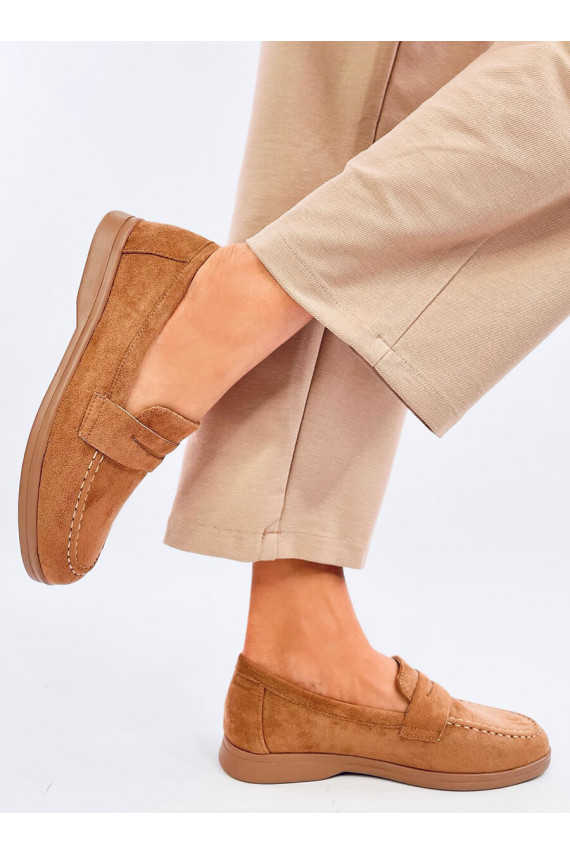 Women's moccasins FOREST khaki colors