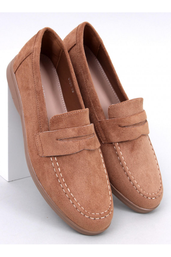 Women's moccasins FOREST khaki colors