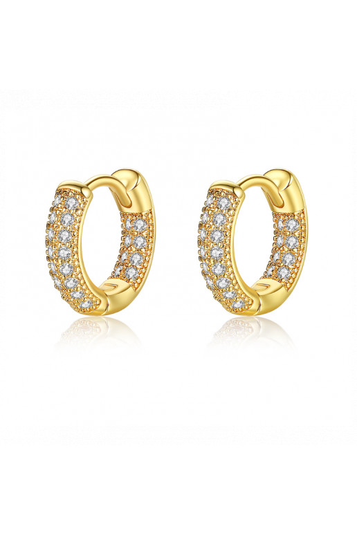 gold color-plated stainless steel earrings KST2931
