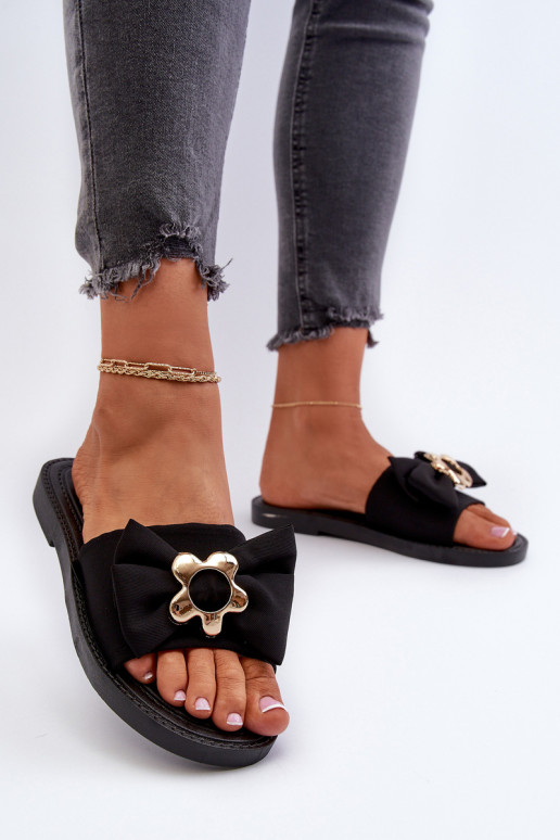 Women's Sandals with Black Bow Arsicada