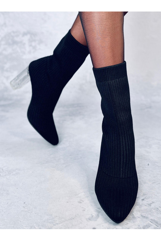 Boots  na przezroczystym obcasie DESTANI BLACK Boots  na przezroczystym obcasie DESTANI BLACK