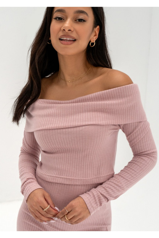 Silky - Powder pink knitted top