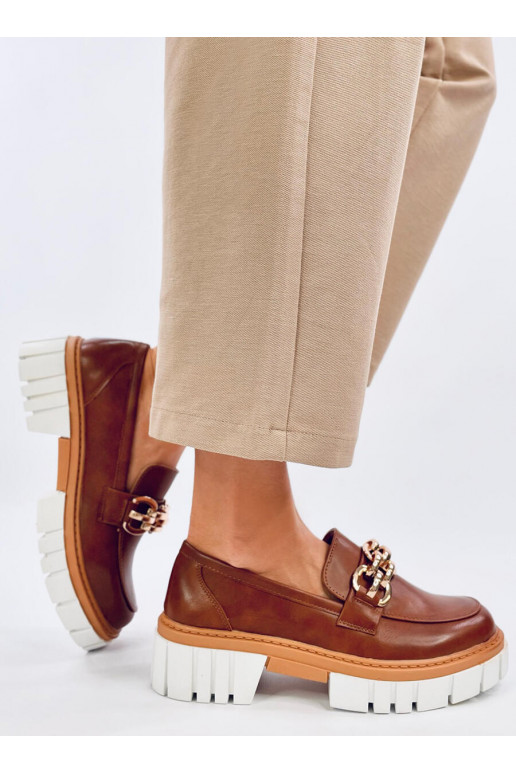 Moccasins with platform CATZ CAMEL