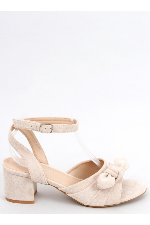 Stylish high-heeled sandals GISELLE BEIGE