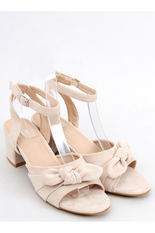 Stylish high-heeled sandals GISELLE BEIGE