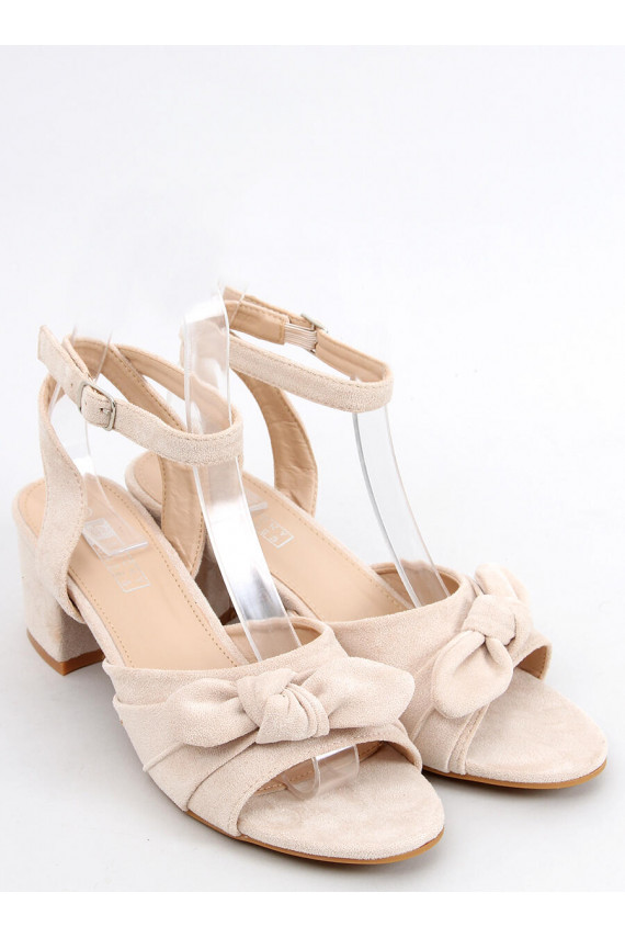 Stylish high-heeled sandals GISELLE BEIGE