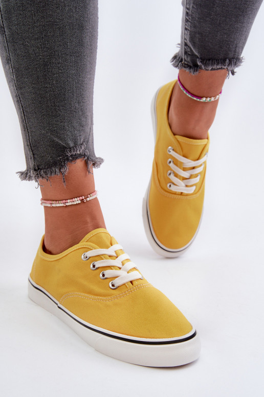 Women's Classic Yellow Sneakers Olvali
