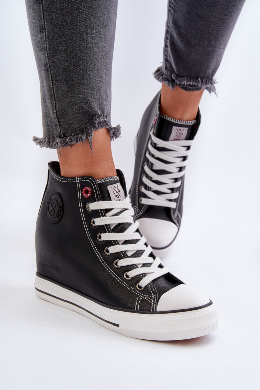 Women's Wedge Sneakers Cross Jeans NN2R4005 Black