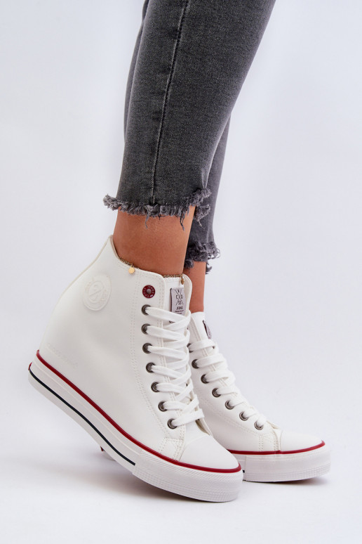 Women's Wedge Sneakers Cross Jeans NN2R4004 White