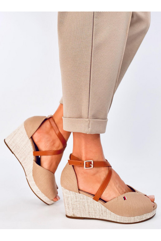 sandals  open toe BERNA khaki colors