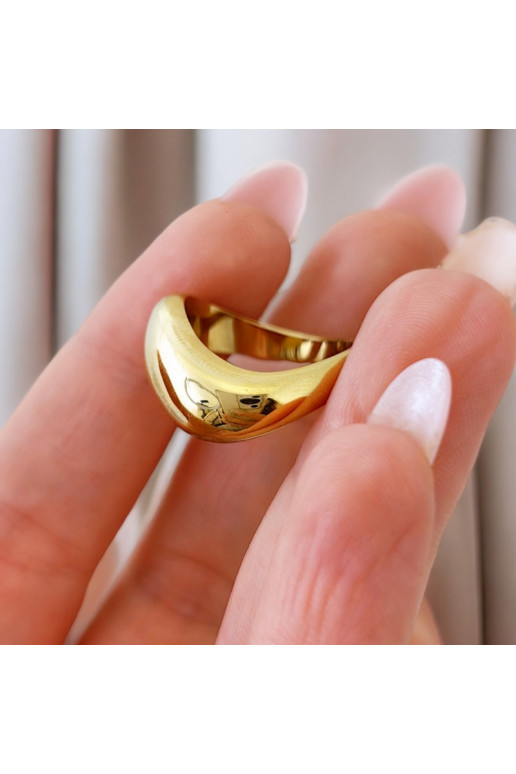 The ring   gold plated PST926, Ring size: US7 - EU14