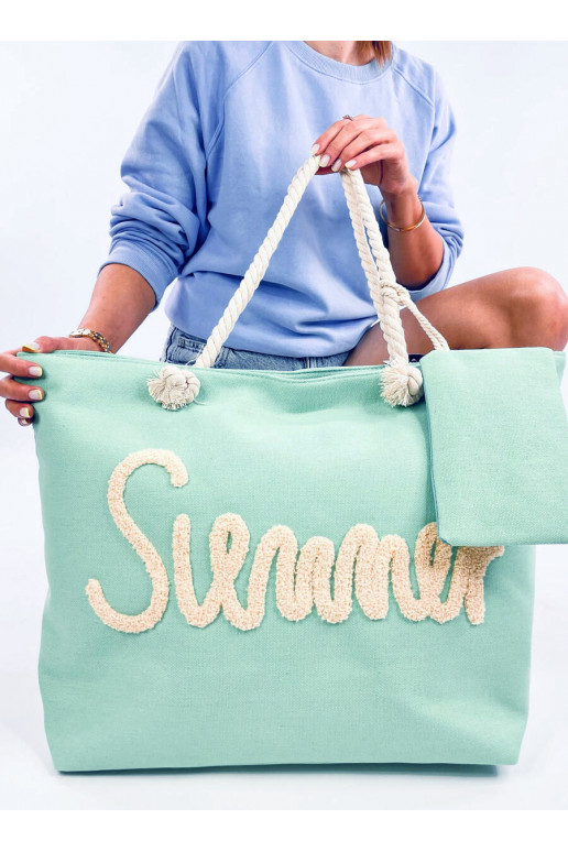 Beach bag SUMMER mint