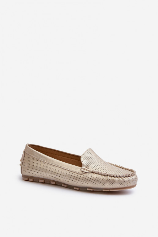 Women's Gold Loafers Ranica
