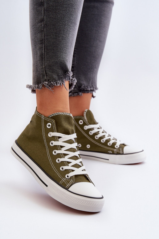 Women's Dark Green Sneakers Socerio