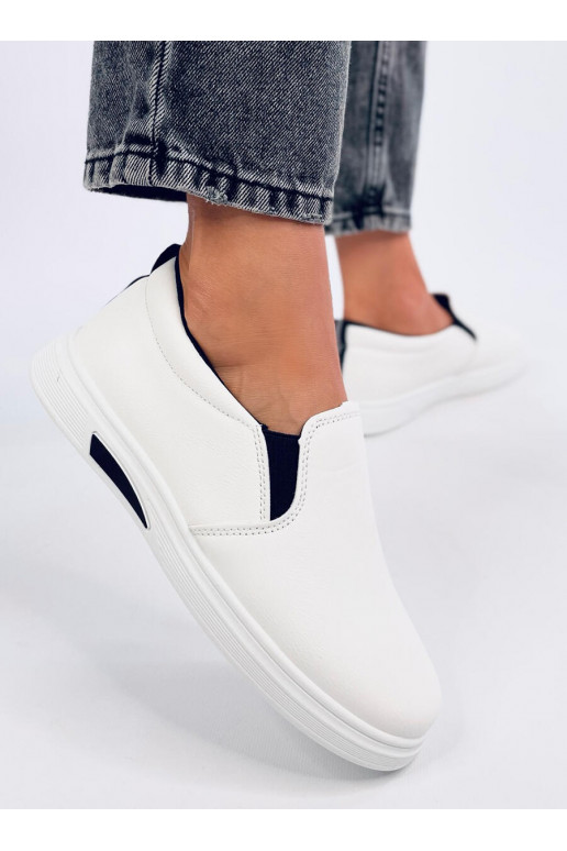 casual shoes slip-on ALLIOT WHITE