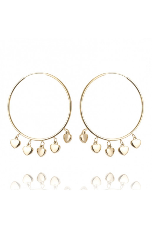 gold color-plated stainless steel earrings cover with gold KST2759