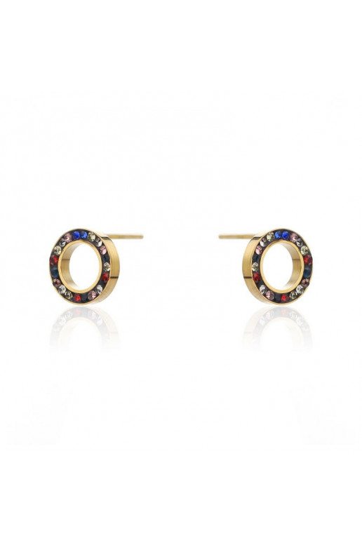gold color-plated stainless steel earrings  KST2168