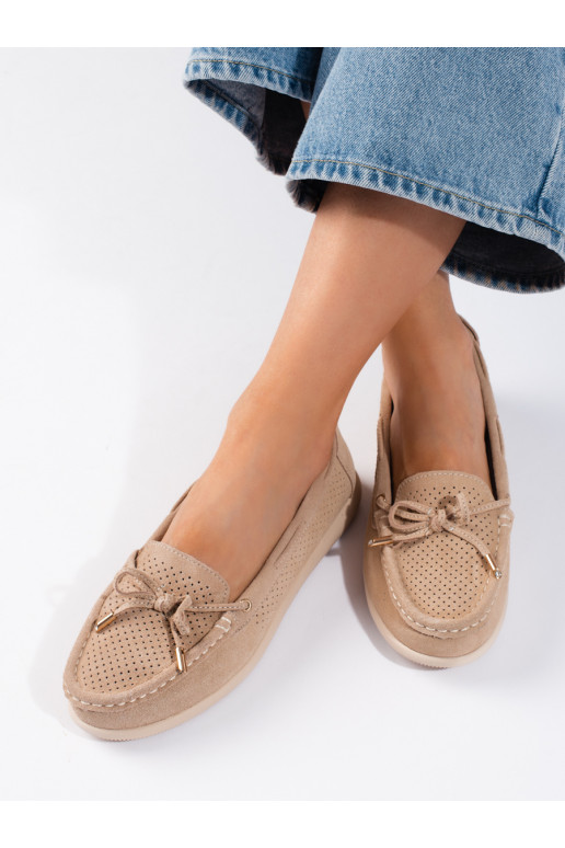 beige Women's moccasins