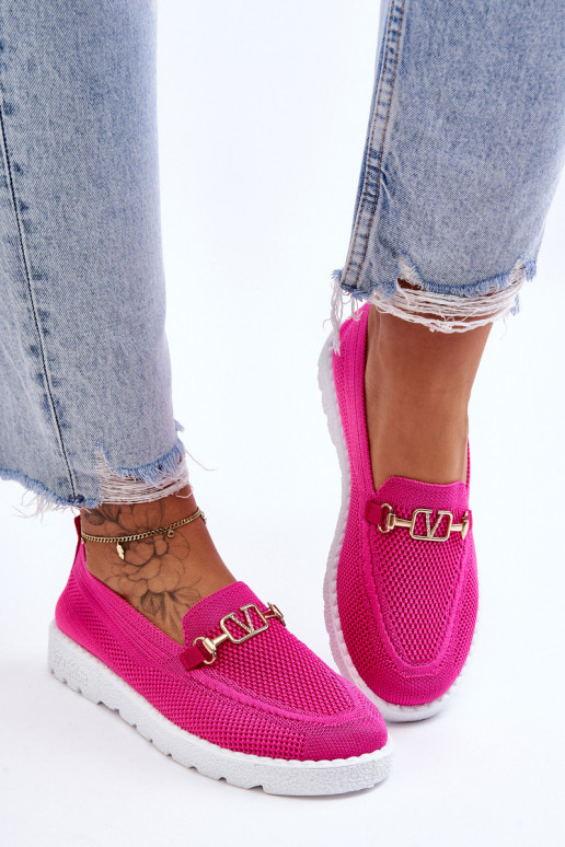 Women's Slip-On Sneakers With Embellishment Fuchsia Alena