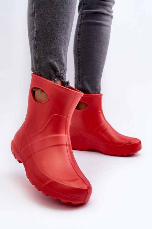 Women's Waterproof Wellington Boots LEMIGO GARDEN 752 Red