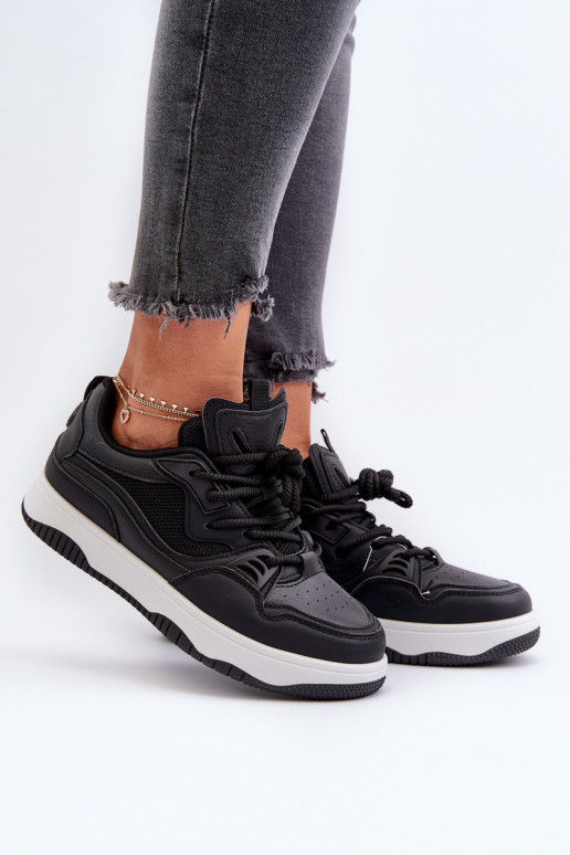 Women's Platform Sneakers Black Etnaria